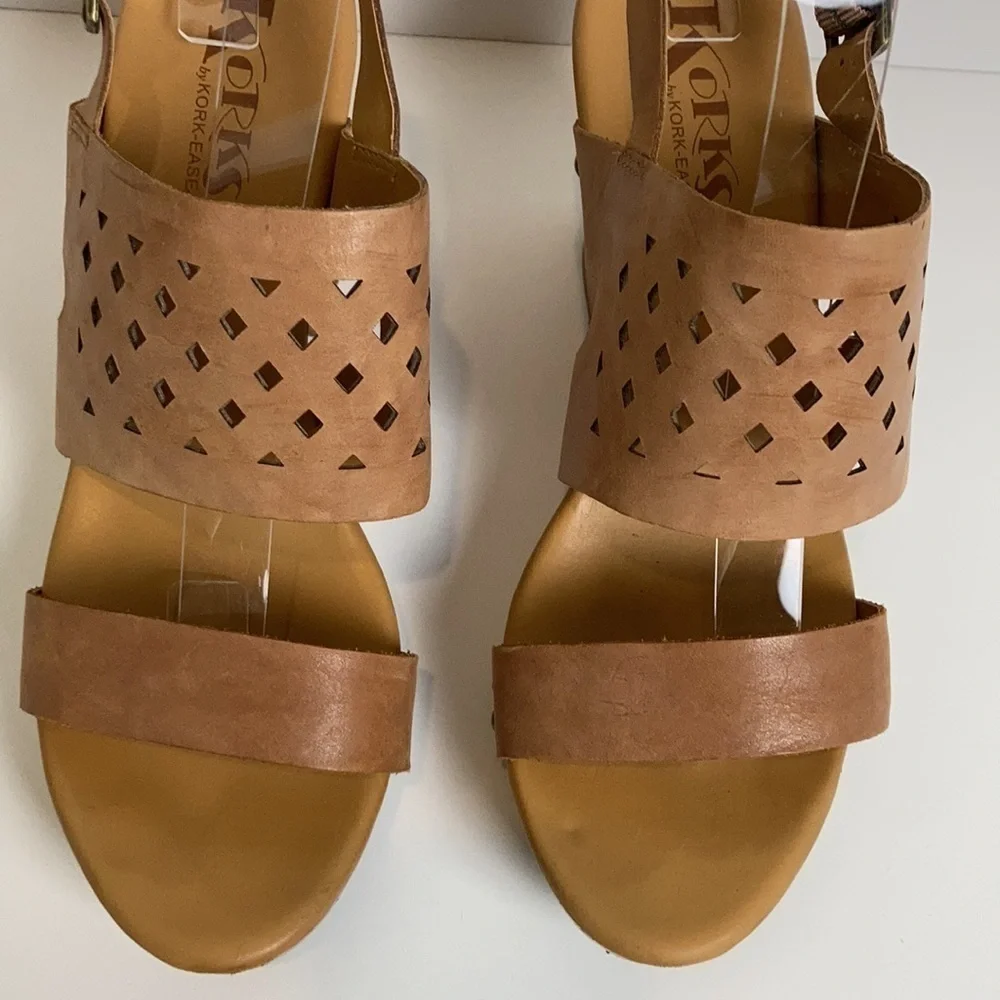 Korks by Kork Ease Alliana Slingback Platform Sandals Clogs 9 Bohemian Summer